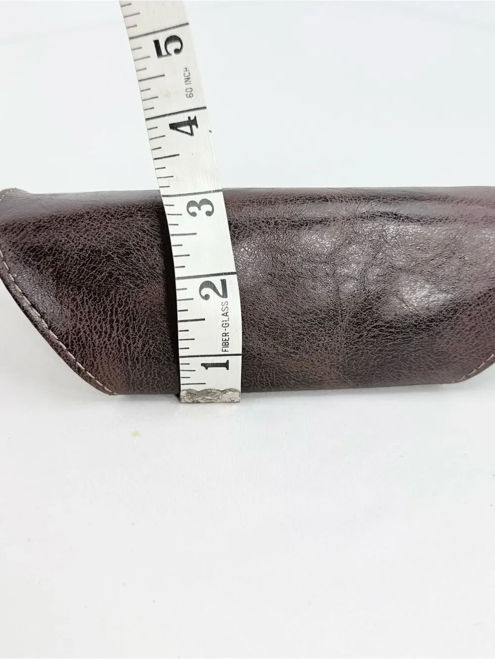 Fossil Dark Brown Soft Leather Glasses Sunglasses Case